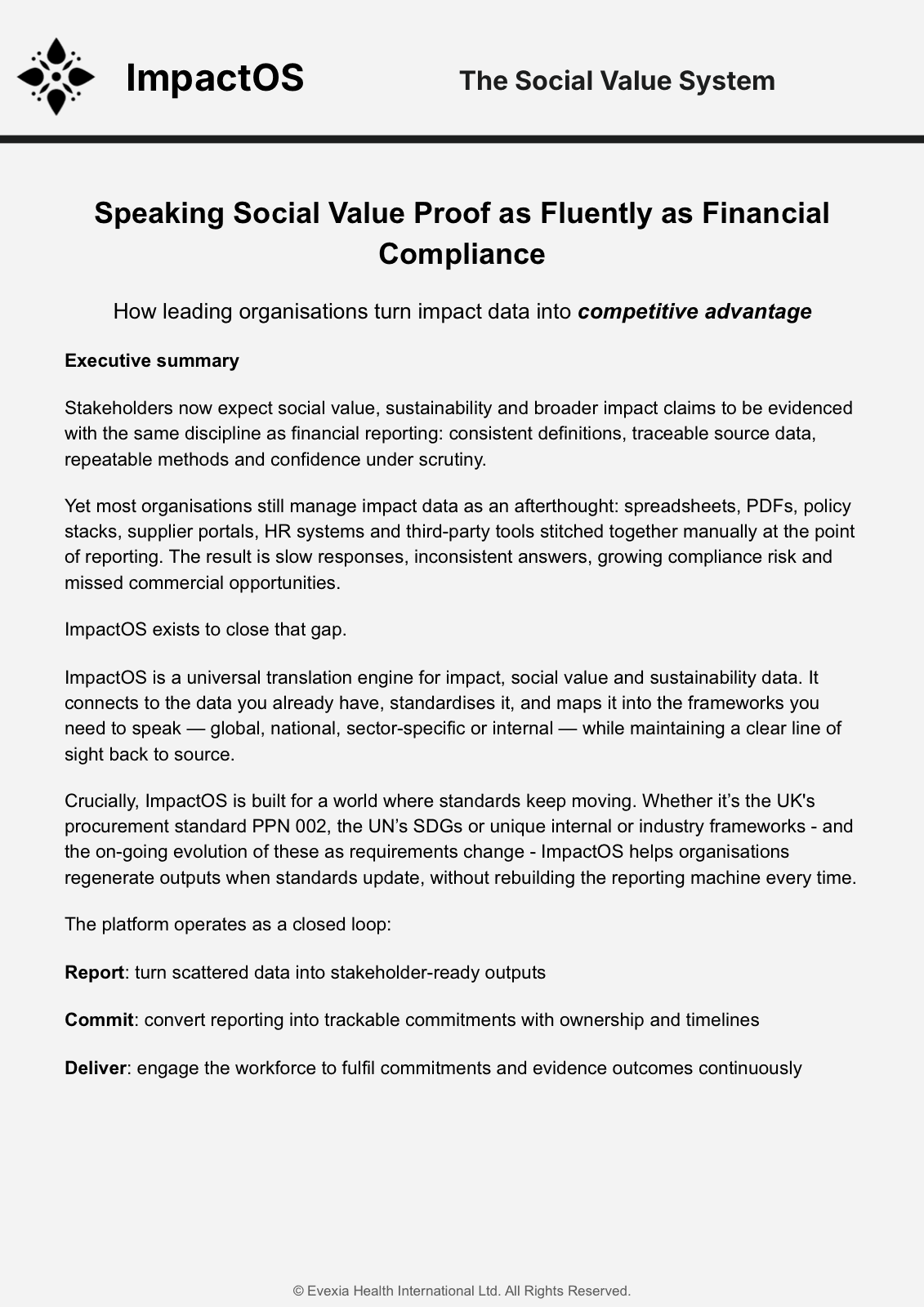 ImpactOS - The Social Value System cover